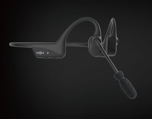 Shokz OpenComm2 2025 Industrial mit Windschutz